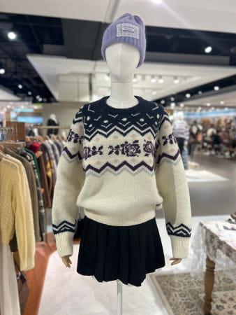 이런 상품 어때요? [로라로라] NORDIC KNIT PULLOVER IVORY (RMN7DK-KT24705M043)
