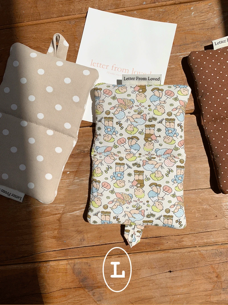 세 가지 패턴의 팟홀더