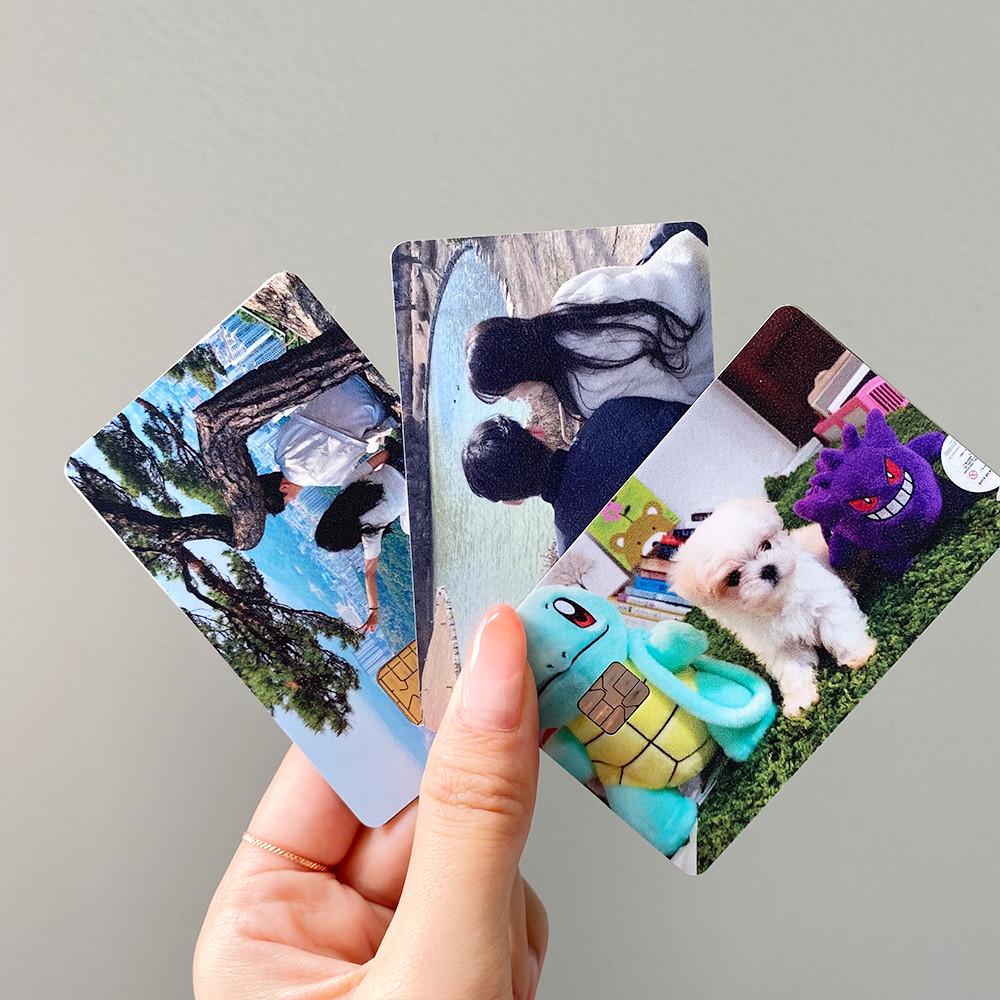 카드 스티커 1+1 커스텀 주문제작 리폼 신용 교통 버스 체크 미니형 스킨 사진 포토 커버 시안확인O 디자인작업 없음