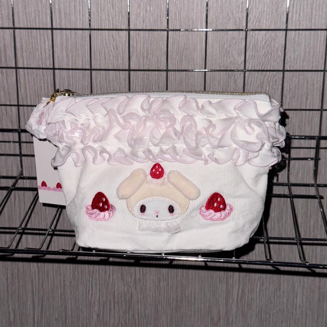 [망키야] 산리오 마이멜로디디 딸기 휘핑 케이크 파우치