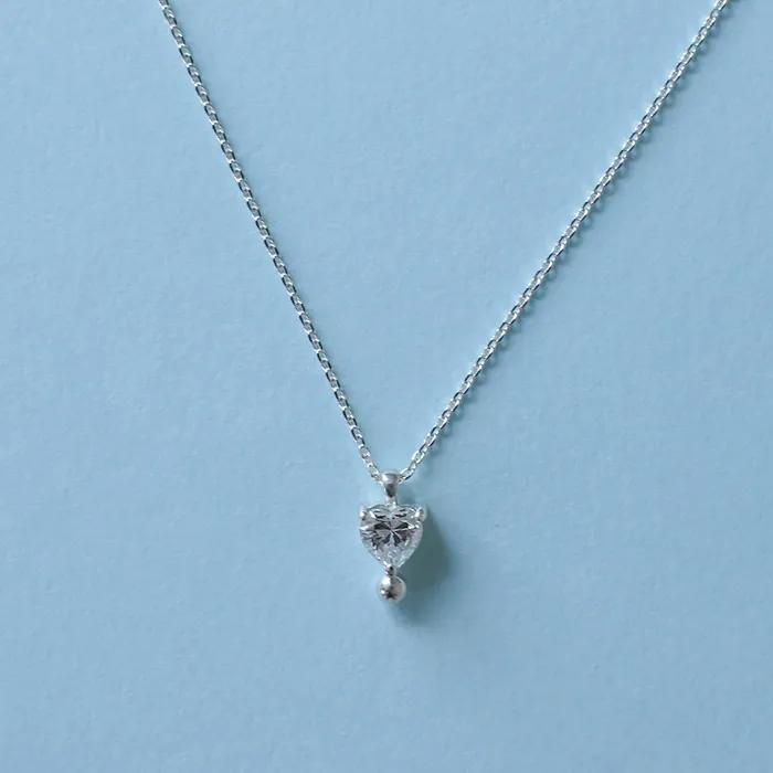 Cube Heart Necklace