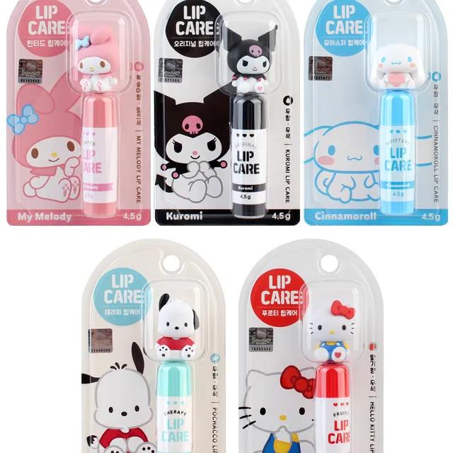 산리오 립케어 4.5g /  캐릭터 립밤 포차코 헬로키티 시나모롤 쿠로미 마이멜로디 어린이 키즈 성인