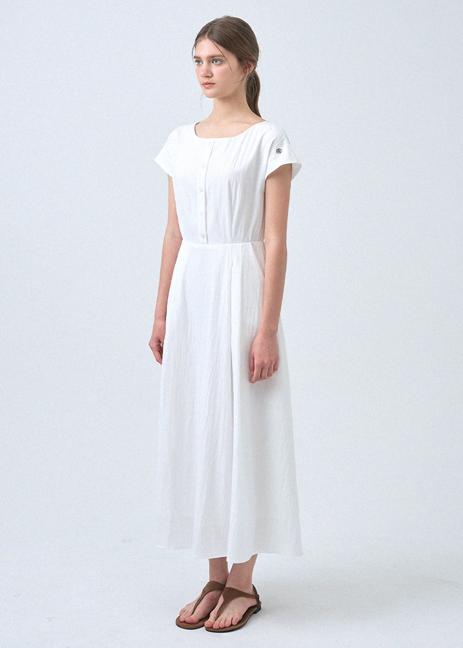 [44~120] Linnea Cap Sleeve Long Dress  