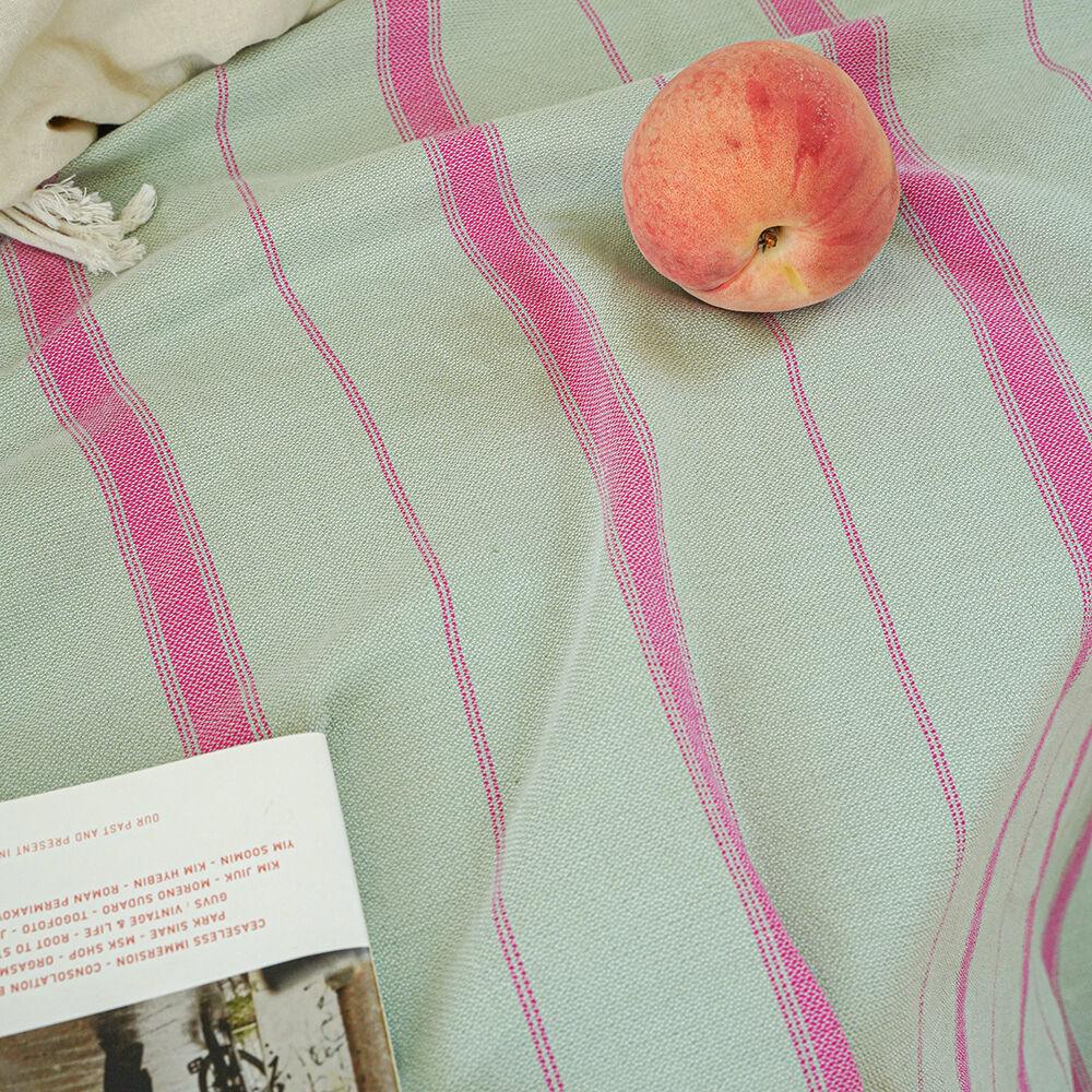 클루 순면 북유럽 타올 블랭킷 100x170 (그린)