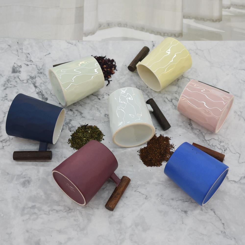 [감각적인 친구 결혼 집들이선물] 티로직 계수나무 손잡이 감성 머그 7종 택2