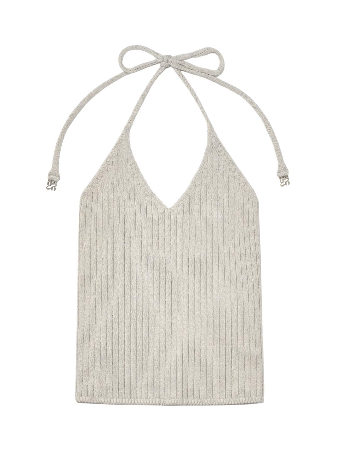 PINE TWOTONE SLEEVELESS TOP (GRAY MULTI)
