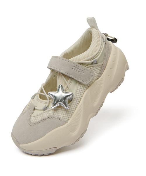 [× ILLIT] BRYN VELCRO SNEAKERS V2 - CREAM