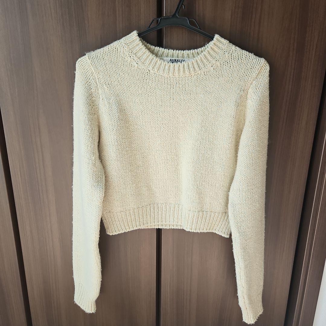 【AURALEE】SILK WOOL CAMEL MIX KNIT SHORT1