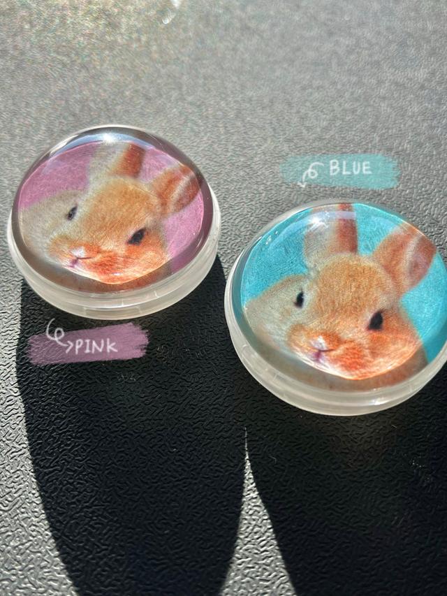 bebe bunny 반구 그립톡 투명 그립톡 유리 반구톡