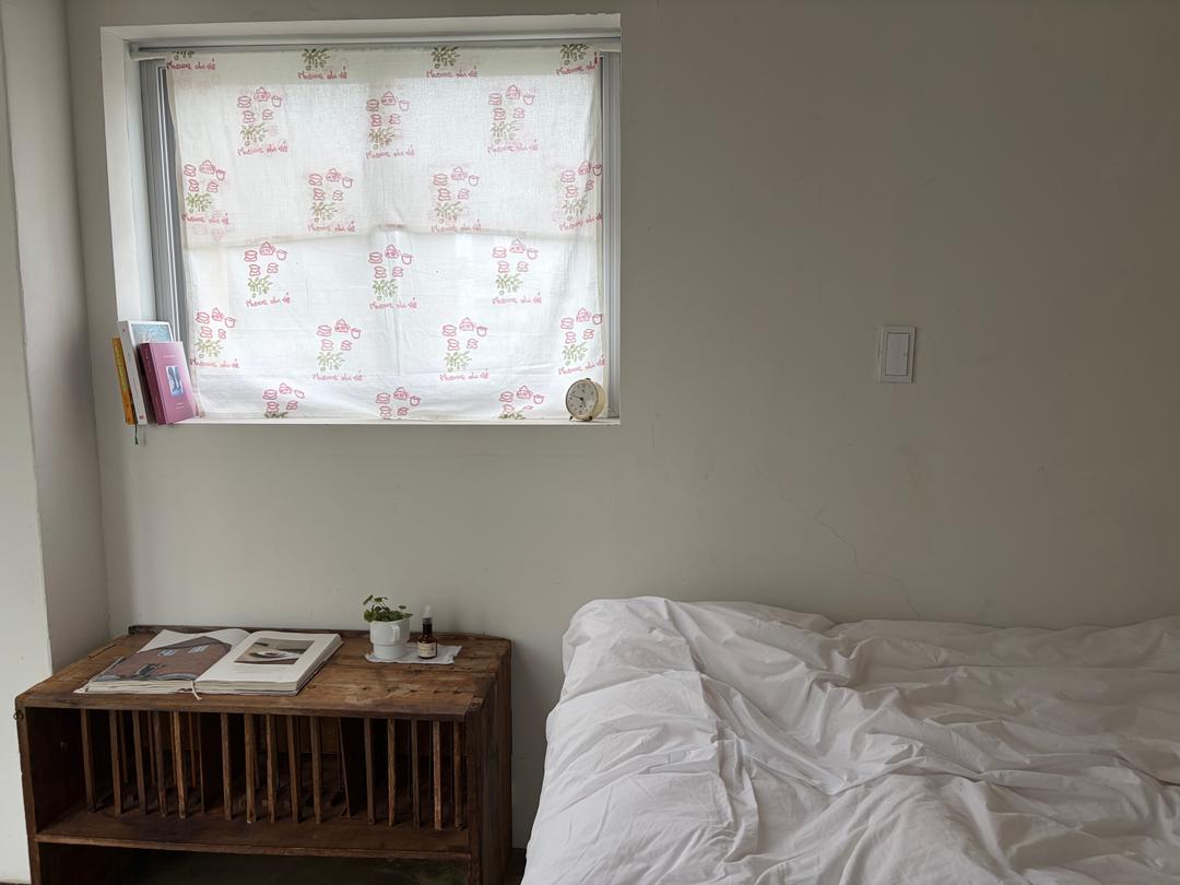 (12월 12일 순차 발송) 분홍 찻잔 커튼/패브릭포스터