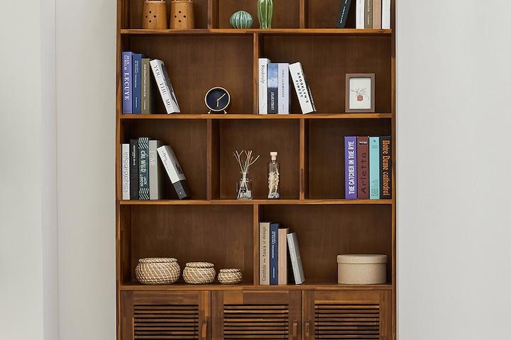 까시아 원목 책장 1200