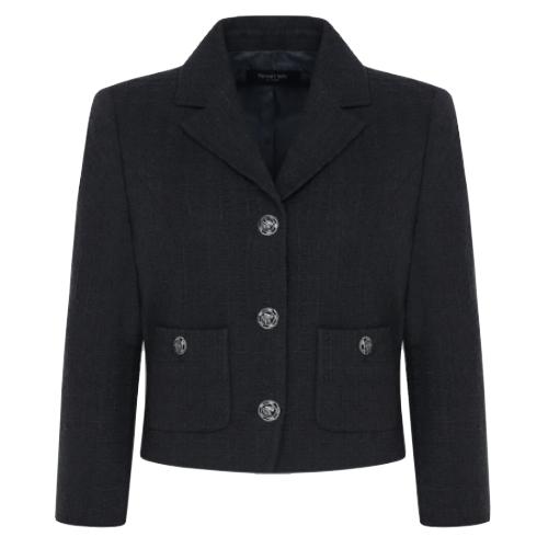 케네스레이디 몬티너 크롭 트위드 자켓 EWJKNC0100