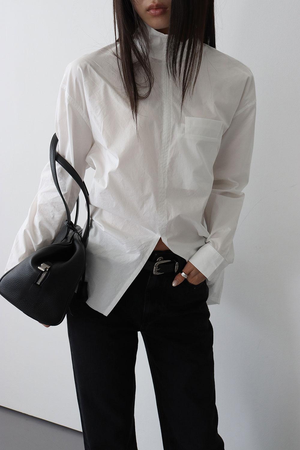 HIGH NECK CUTTING SHIRT