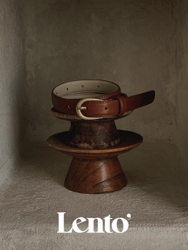 슬로우앤드 [🏆20만개돌파!] #LENTO. 시즌리스 클래식 벨트 (belt) - 5 color