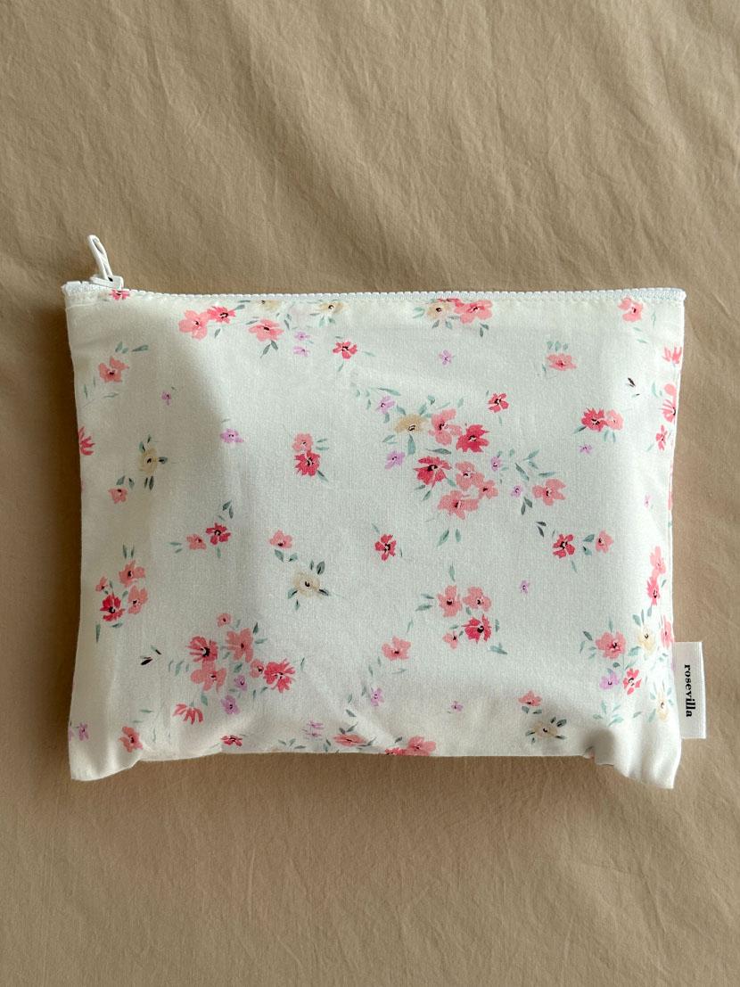 사각파우치  Medium 피치플라워