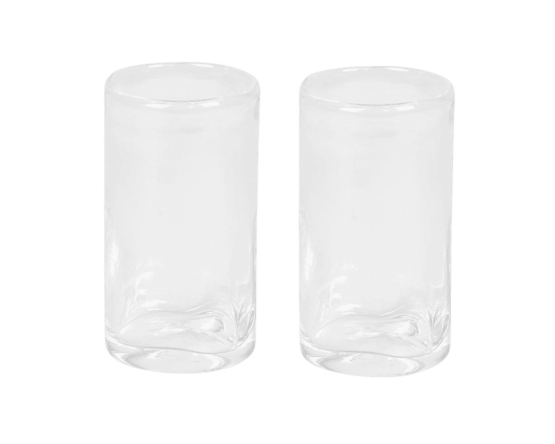 0405 Glass Set of Two | Clear | Medium