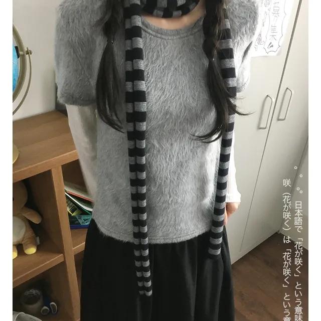 리나 스트라이프 머플러