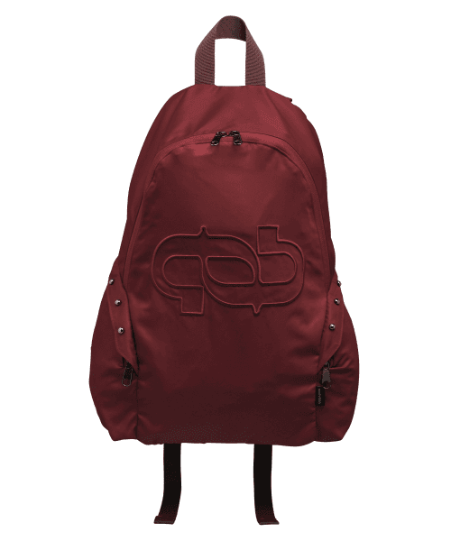 Symbol Side Pocket Backpack (Burgundy)