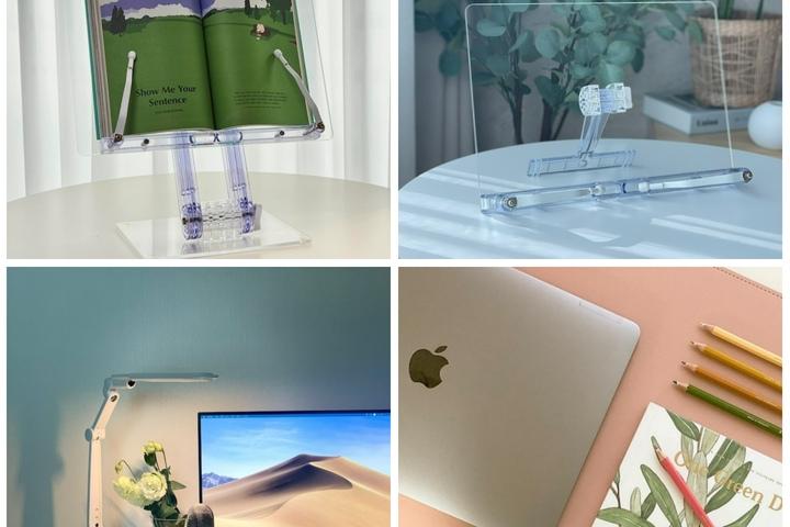데스크테리어 5종 모음 (블루라이트 차단 LED스탠드, 독서대, 데스크매트)