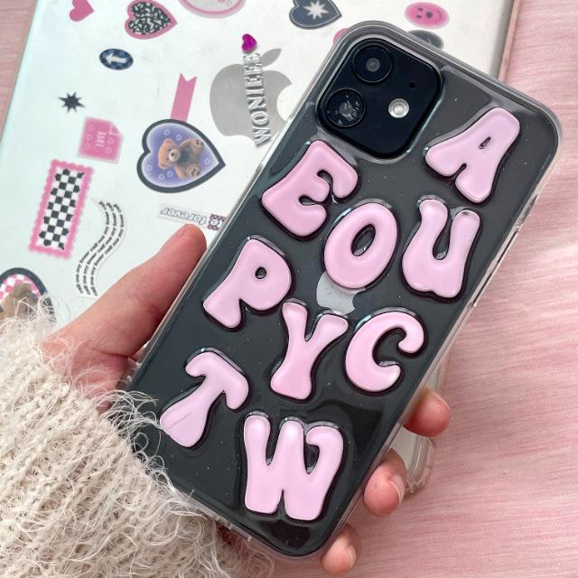 cute alphabet phonecase