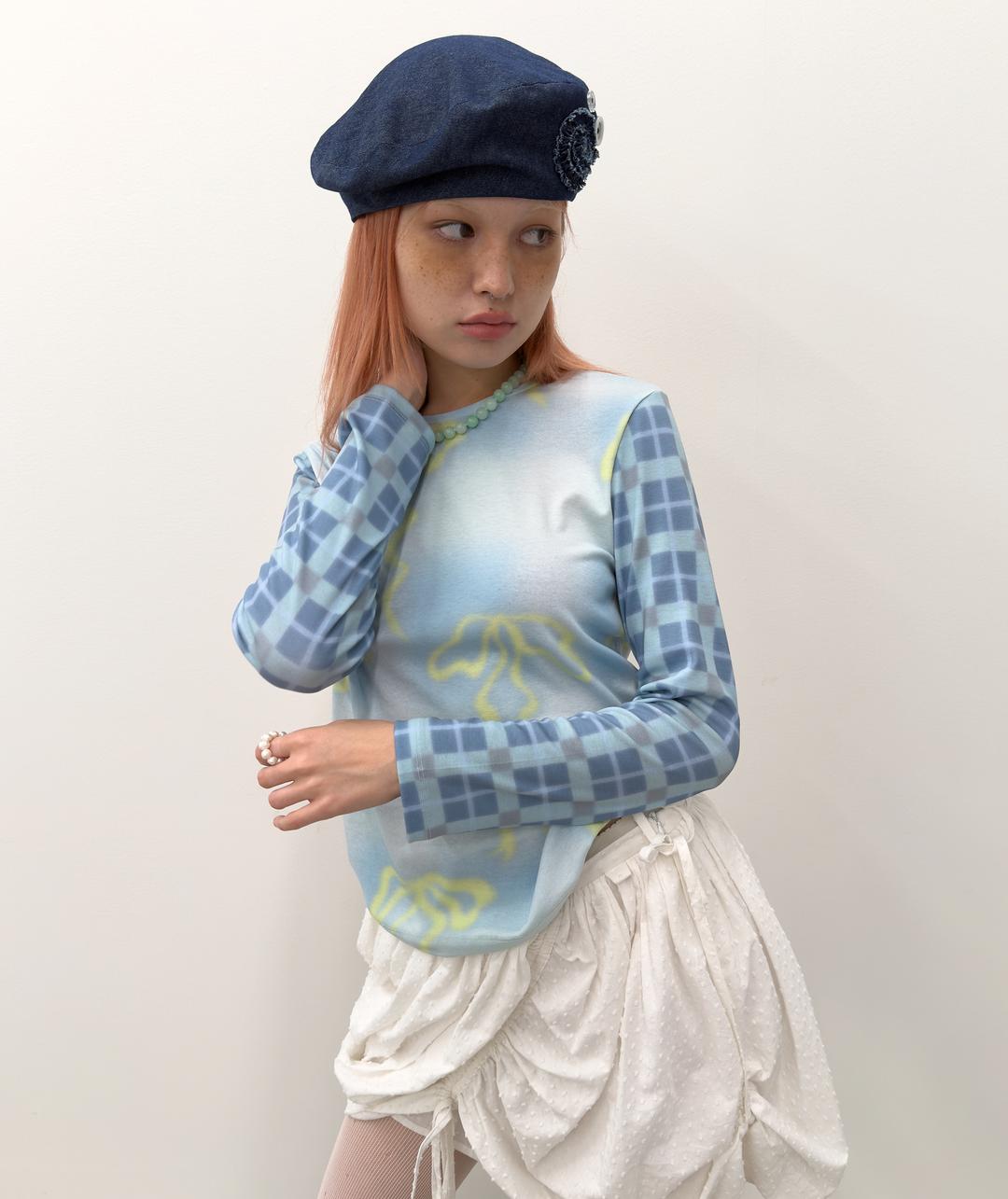 Jelly Ribbon Top [Blue]