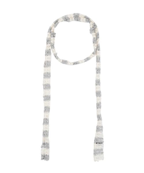 스트라이프 펀칭 스카프