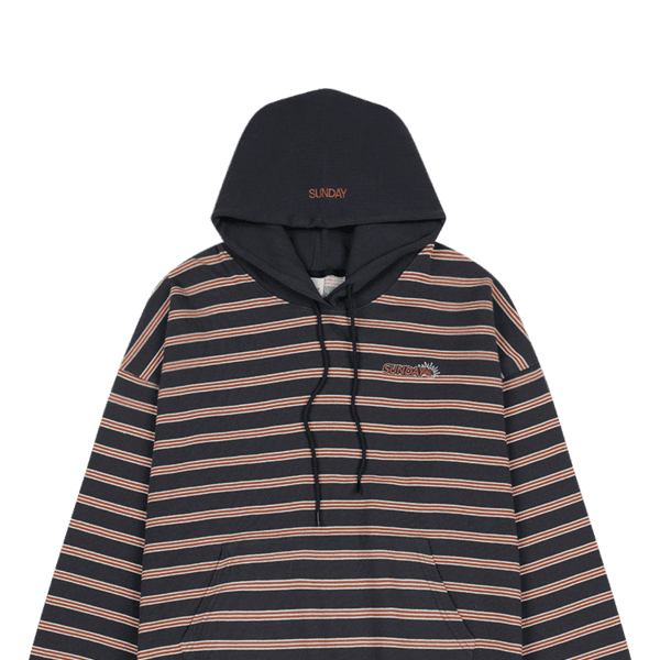 SUNDAY STRIPE HOODIE NAVY