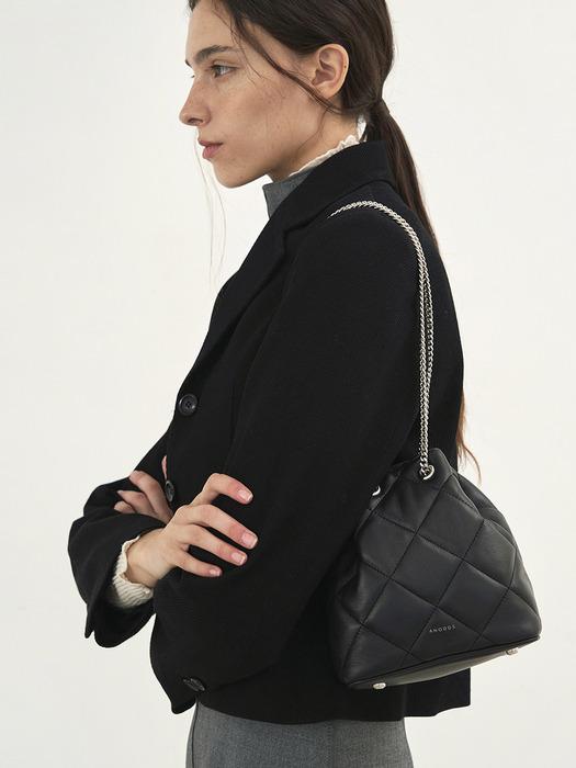 TIWI SHEEPSKIN QUILT chain mini bucket bag 2 color