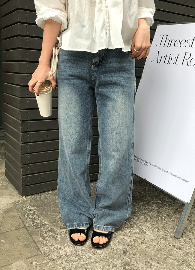 유이니 [숏/베이직/롱] Classic straight denim (4color)