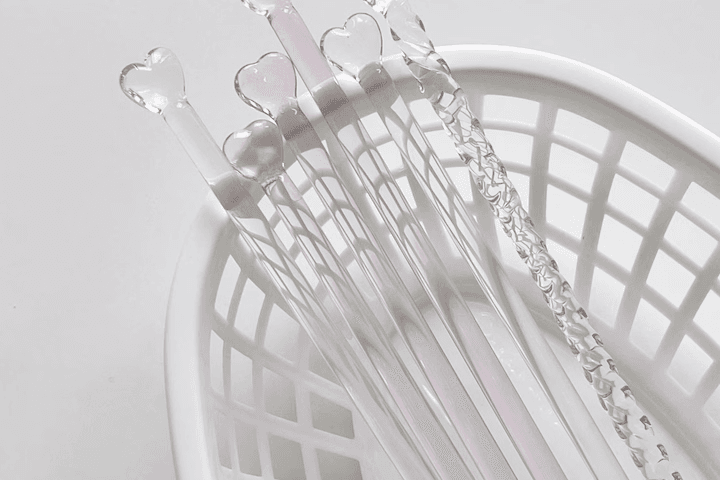 하트 내열유리 롱머들러 2color