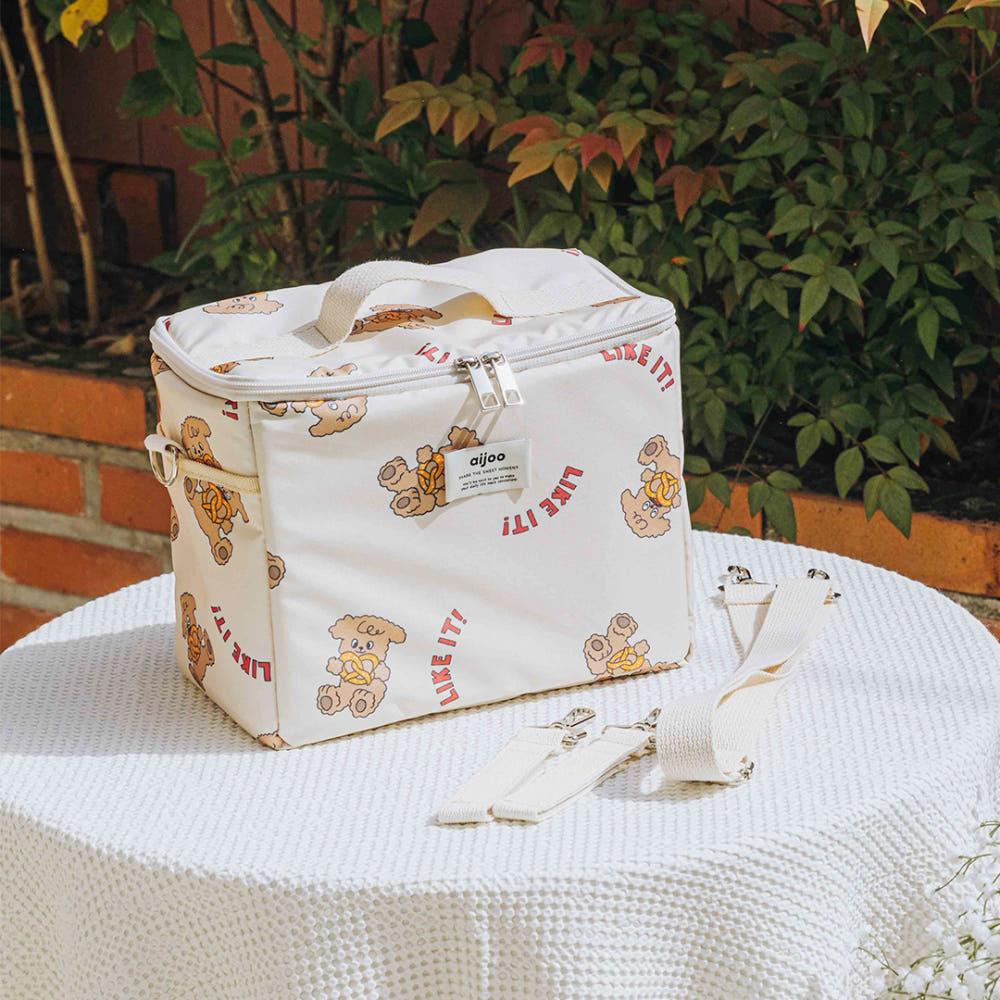 아이주 프레첼 사각 쿨러백 이유식 보냉 가방 보냉 쿨러 런치 피크닉
