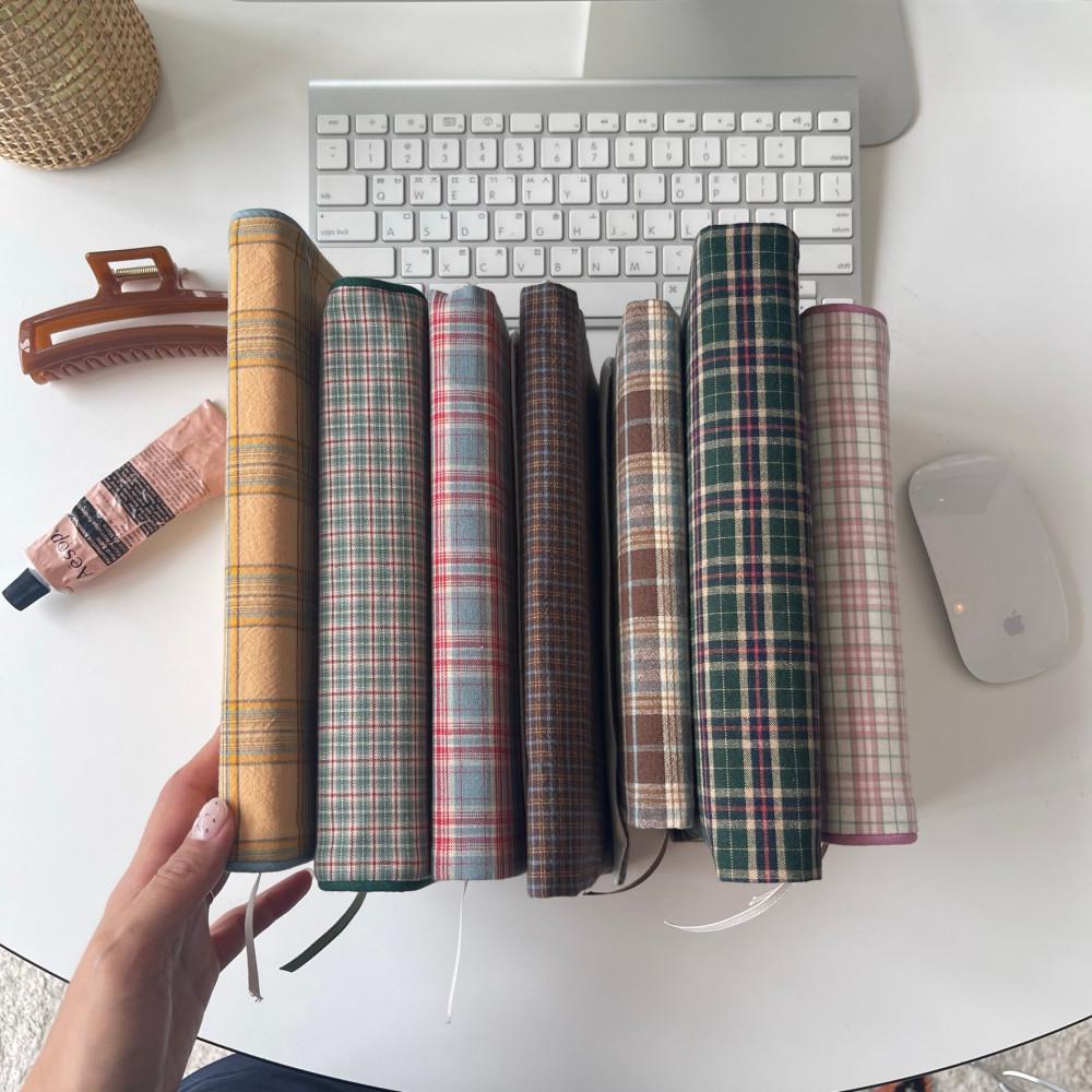 북커버 책커버 패브릭 다이어리커버 프렌치빈티지 브라운 13X19