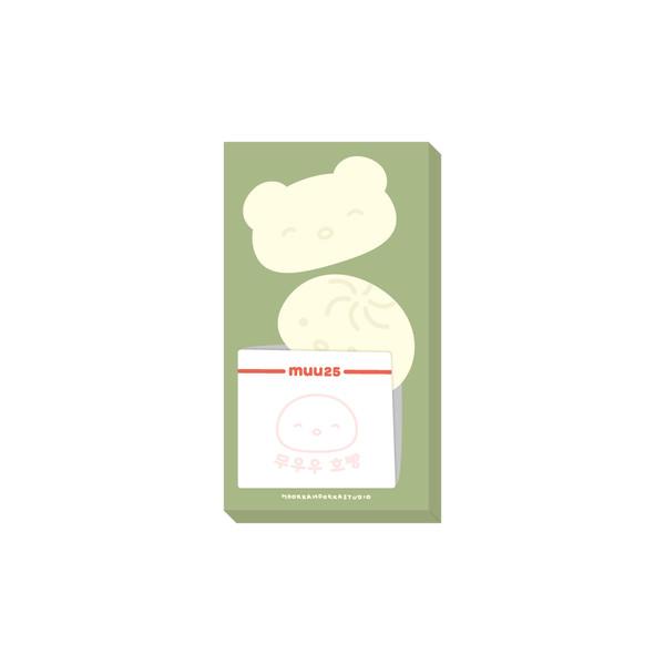 무우우 호빵 미니메모지