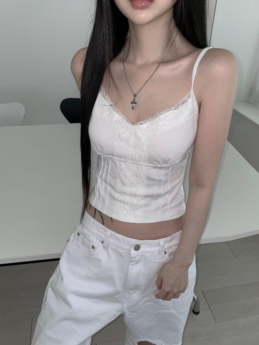 디에어타운 chick lace top(2 color)