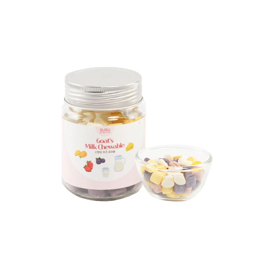 수수펫푸드 동결건조 츄어블 산양유+치즈, 35g, 1개 