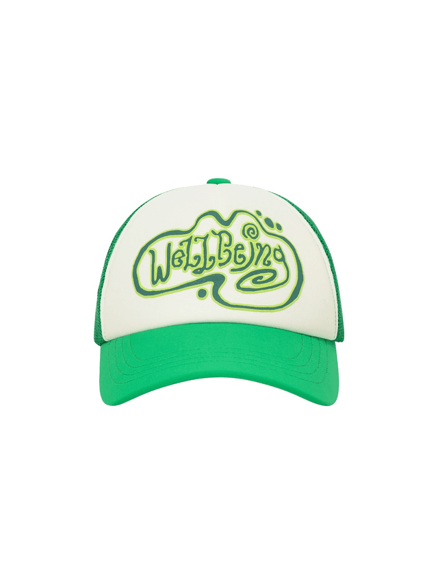 Doodle Logo Mesh Cap Green