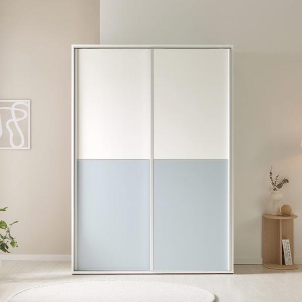 마이룸 1500 E0등급 자동댐퍼 내부포함 슬라이딩 옷장 비스포크 전신거울 미닫이장