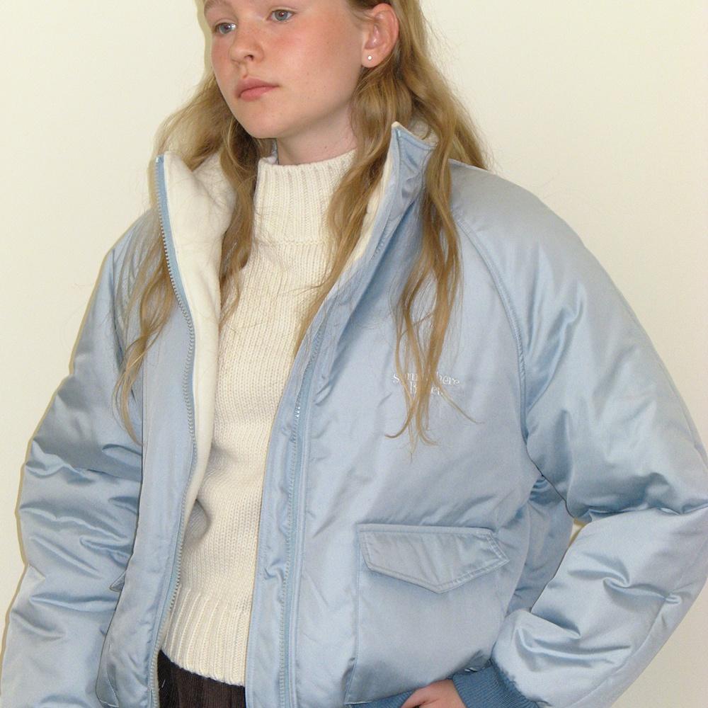 Pocket padding jumper - light blue
