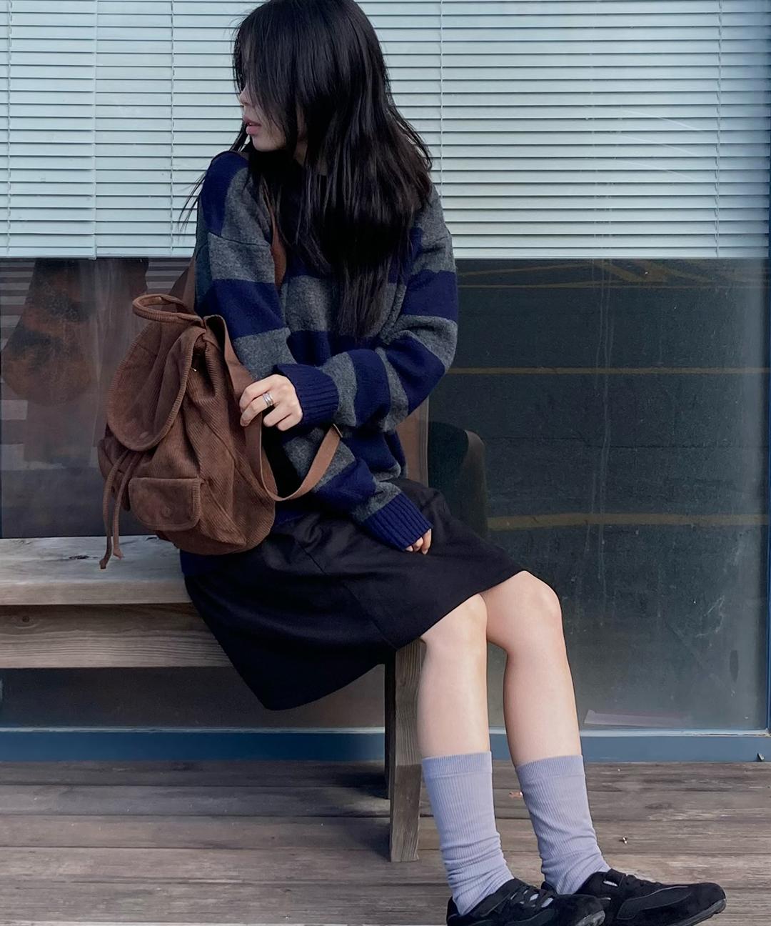 슈펜 코듀로이 플랩 백팩 (HPADZEFT01 RE) HPADZFF811