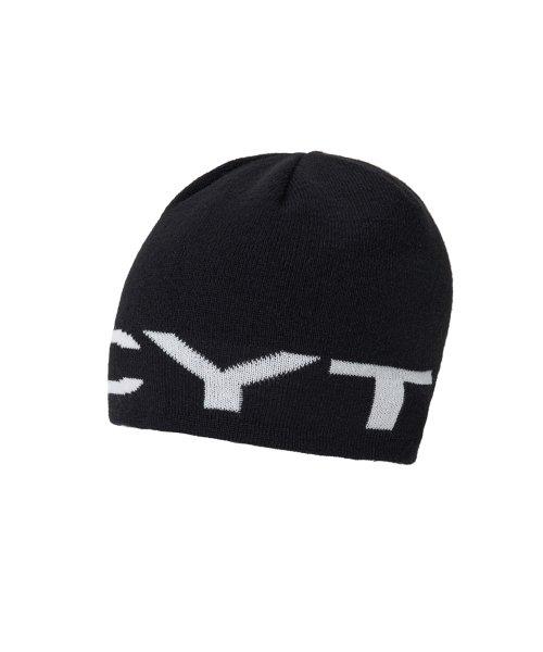 LOGO JACQUARD BEANIE_[BLACK]