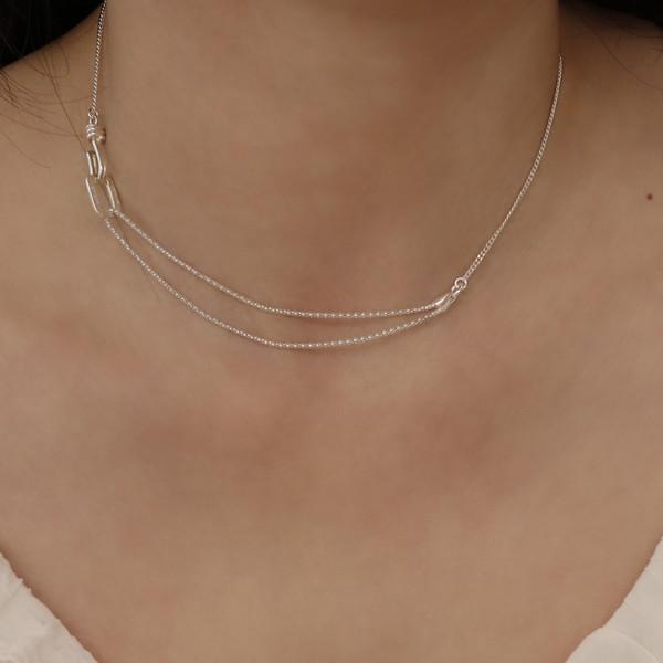 DOUBLE TEXTURE NECKLACE