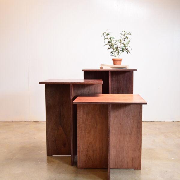 [주문제작/1-2주소요] 리우목공 크로스 테이블