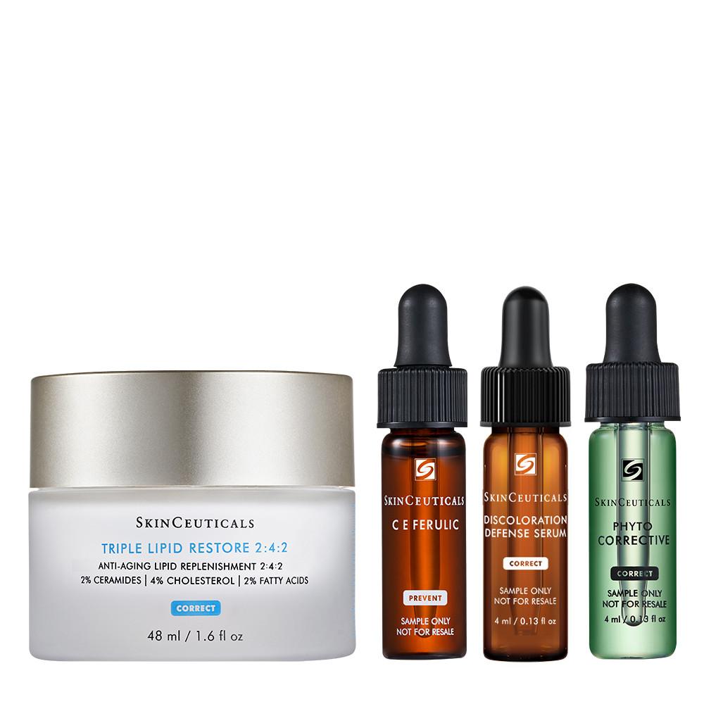 [공식몰] 트리플 리피드 리스토어 세트/명품 세라마이드 크림(+세럼위크 항산화 멀티케어3종 키트)