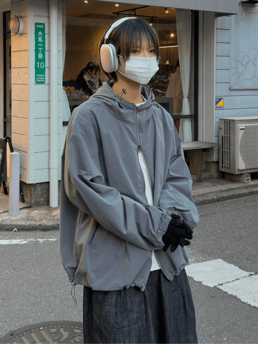 [FLAT ROOM] 유니섹스 overfit two way windbreaker two way FL10