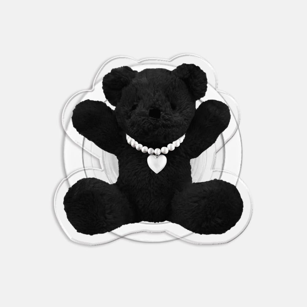 맥세이프 그립 톡홀더 투명 마그네틱 스마트톡 블랙 베어