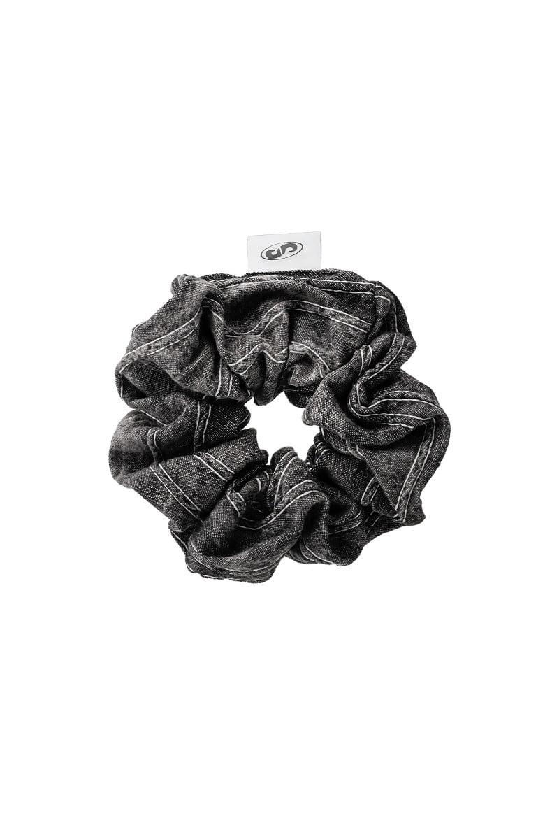 NO.445 [BLACK] BLACK DENIM HAIR SCRUNCH