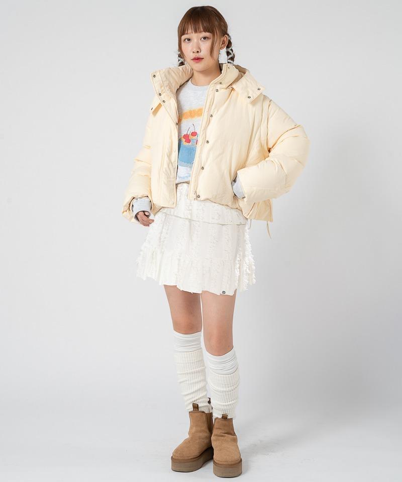 IVY COTTON MINI SKIRT_OFF WHITE