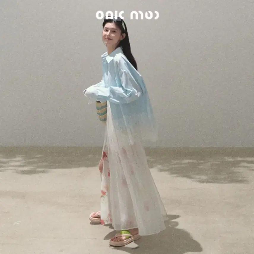 OAKMOO 셔츠 블라우스 워싱 코튼 레이스 쿨 루즈 캐주얼 셔츠 탑