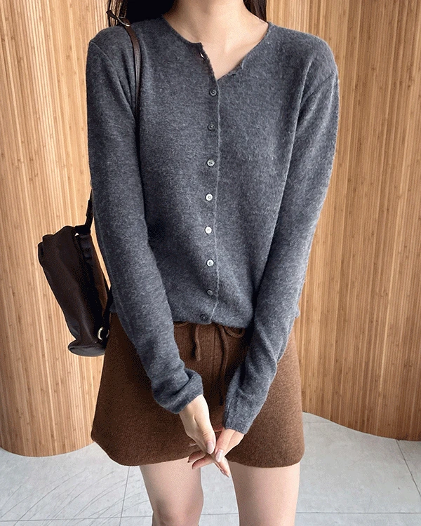 25FW 알파카 라운드 가디건