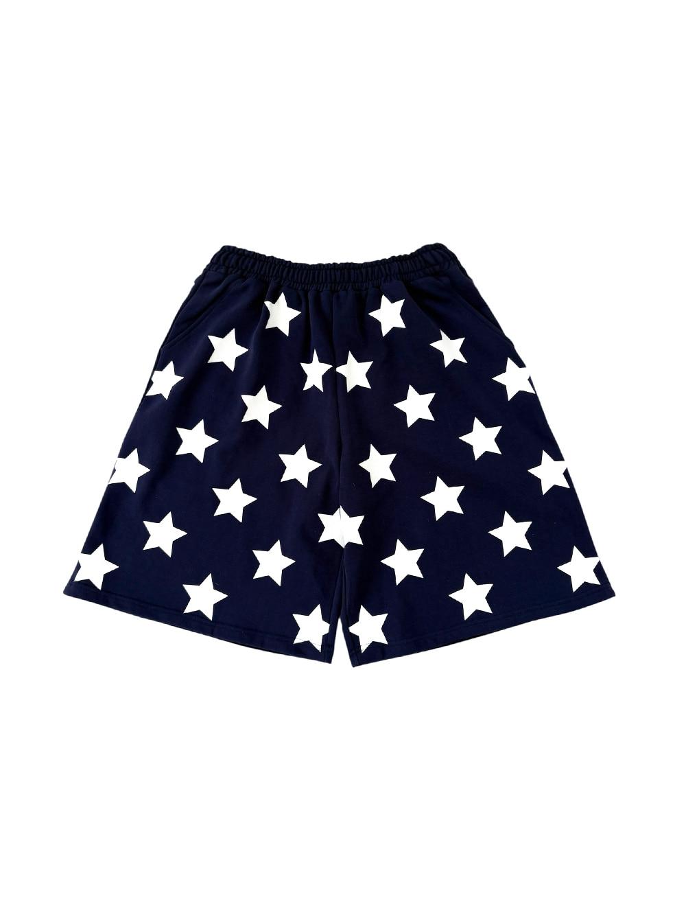 star sweat bermuda pants (navy)